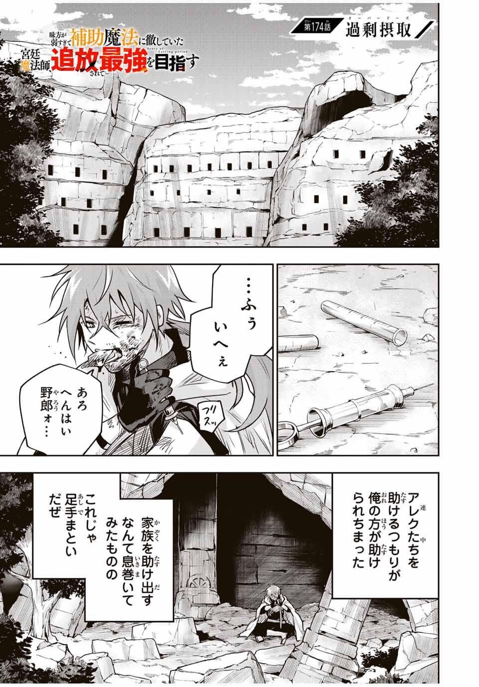 Mikata ga Yowasugite Hojo Mahou ni Tesshiteita Kyuutei Mahoushi, Tsuihou Sarete Saikyou wo Mezashimasu Chap 174 - Next Chap 175