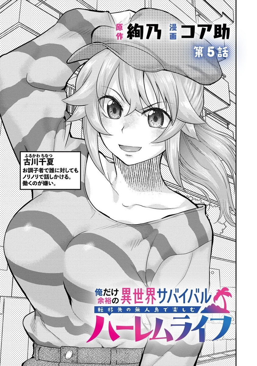 Ore Dake Yoyuu no Isekai Survival ~Tenisaki no Mujintou de Tanoshimu Harem Life~ Chap 5.1 - Next Chap 6.1