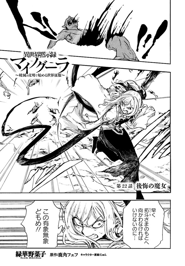 異世界黙示録マイノグーラ ~破滅の文明で始める世界征服~ Chap 22 - Next Chap 23