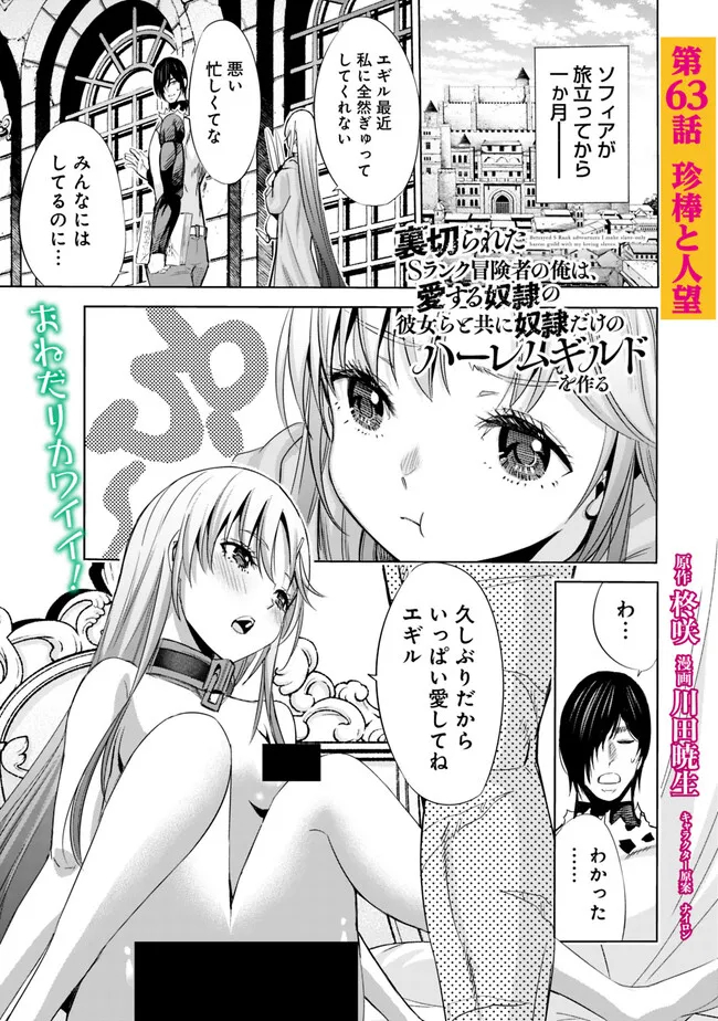 Uragirareta S-Rank Boukensha no Ore wa, Ai suru Dorei no Kanojora to Tomo ni Dorei dake no Harem Guild wo Tsukuru Chap 63 - Next Chap 64