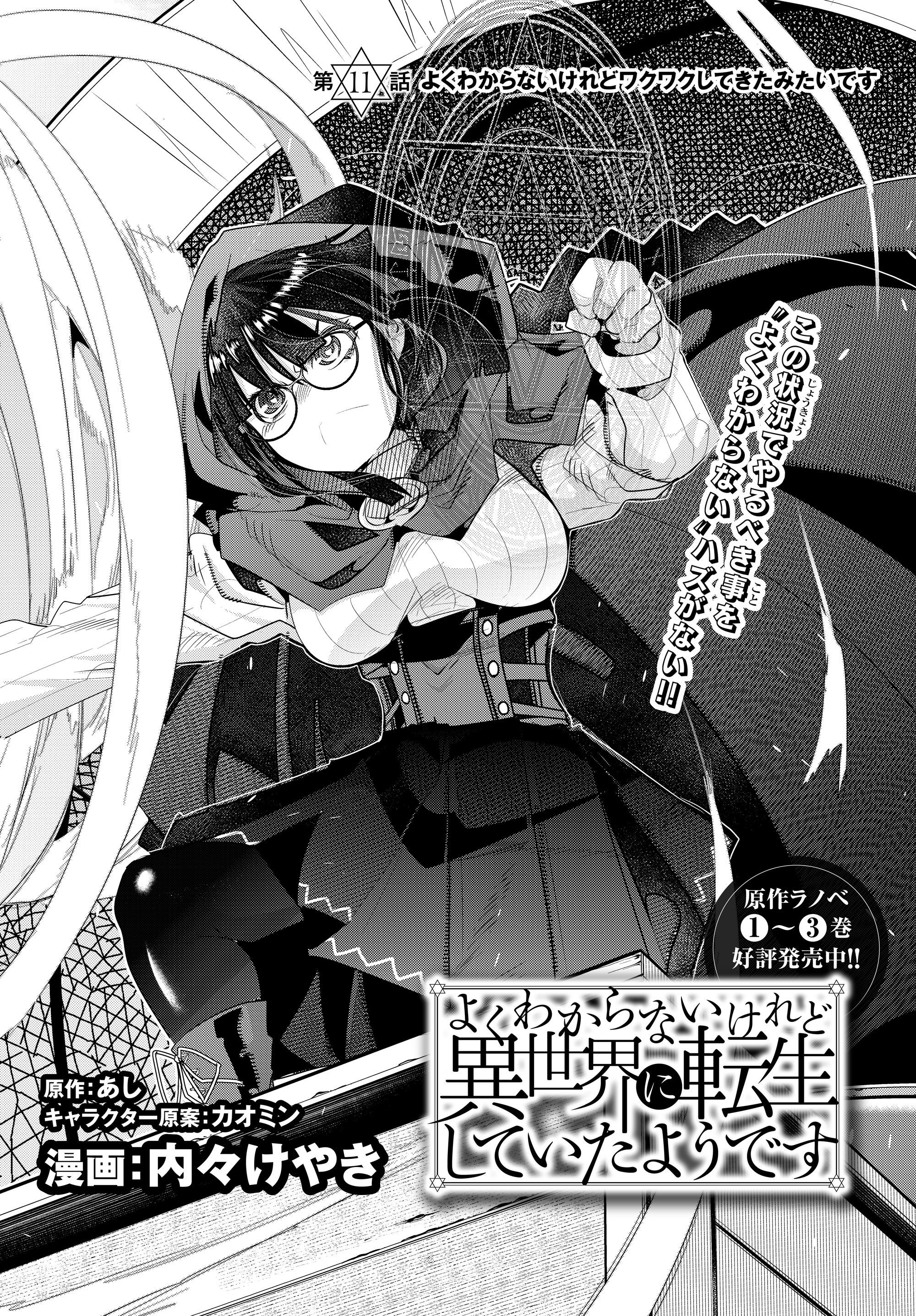 よくわからないけれど異世界に転生していたようです, 稀里糊涂异世重生 Chap 11.1 - Next Chap 12.1