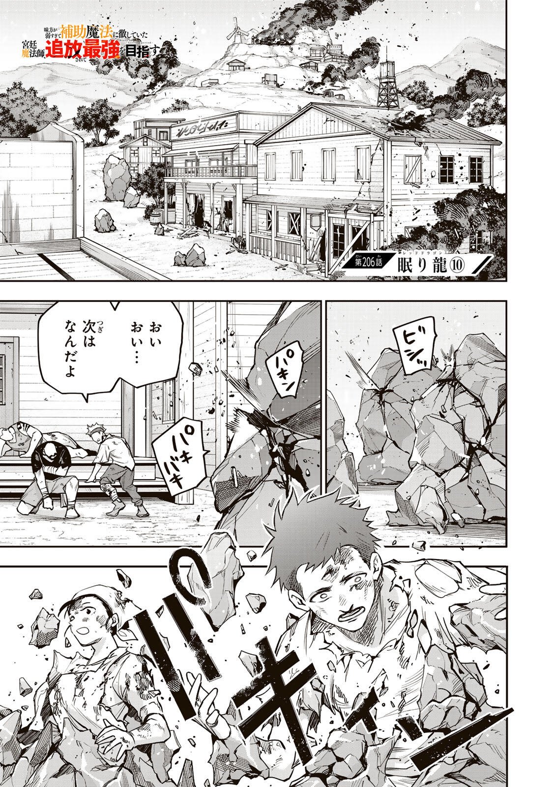 Mikata ga Yowasugite Hojo Mahou ni Tesshiteita Kyuutei Mahoushi, Tsuihou Sarete Saikyou wo Mezashimasu Chap 206 - Next Chap 207