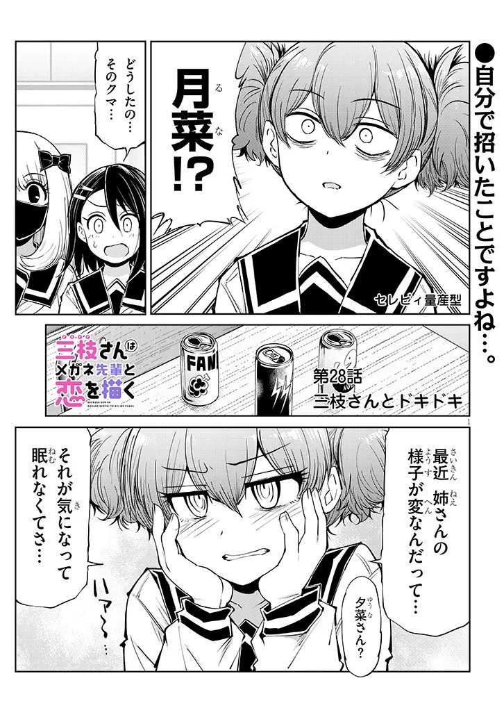 Saegusa-san wa Megane-senpai to Koi wo Egaku Chap 28.1 - Next Chap 29.1