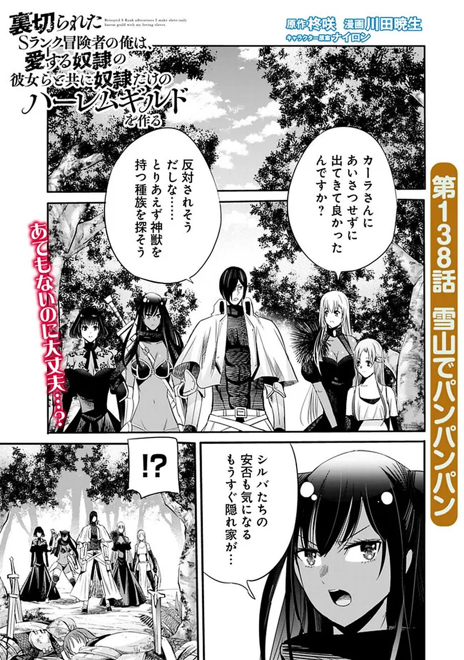 Uragirareta S-Rank Boukensha no Ore wa, Ai suru Dorei no Kanojora to Tomo ni Dorei dake no Harem Guild wo Tsukuru Chap 138 - Next Chap 139