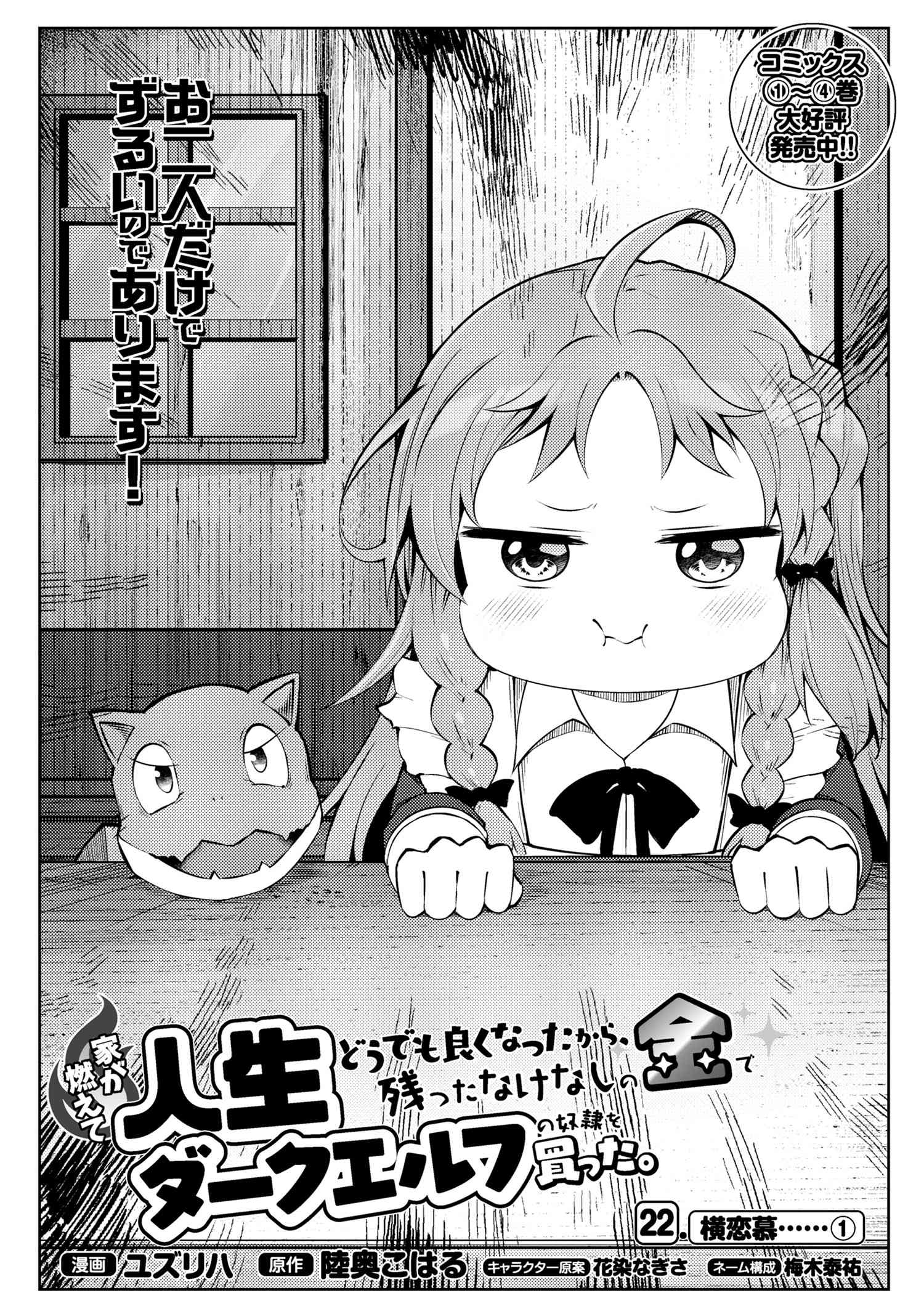 Ie ga Moete Jinsei Dou Demo Yoku Natta kara, Nokotta Nakenashi no Kin de Dark Elf no Dorei o Katta Chap 22.1 - Next Chap 23.1