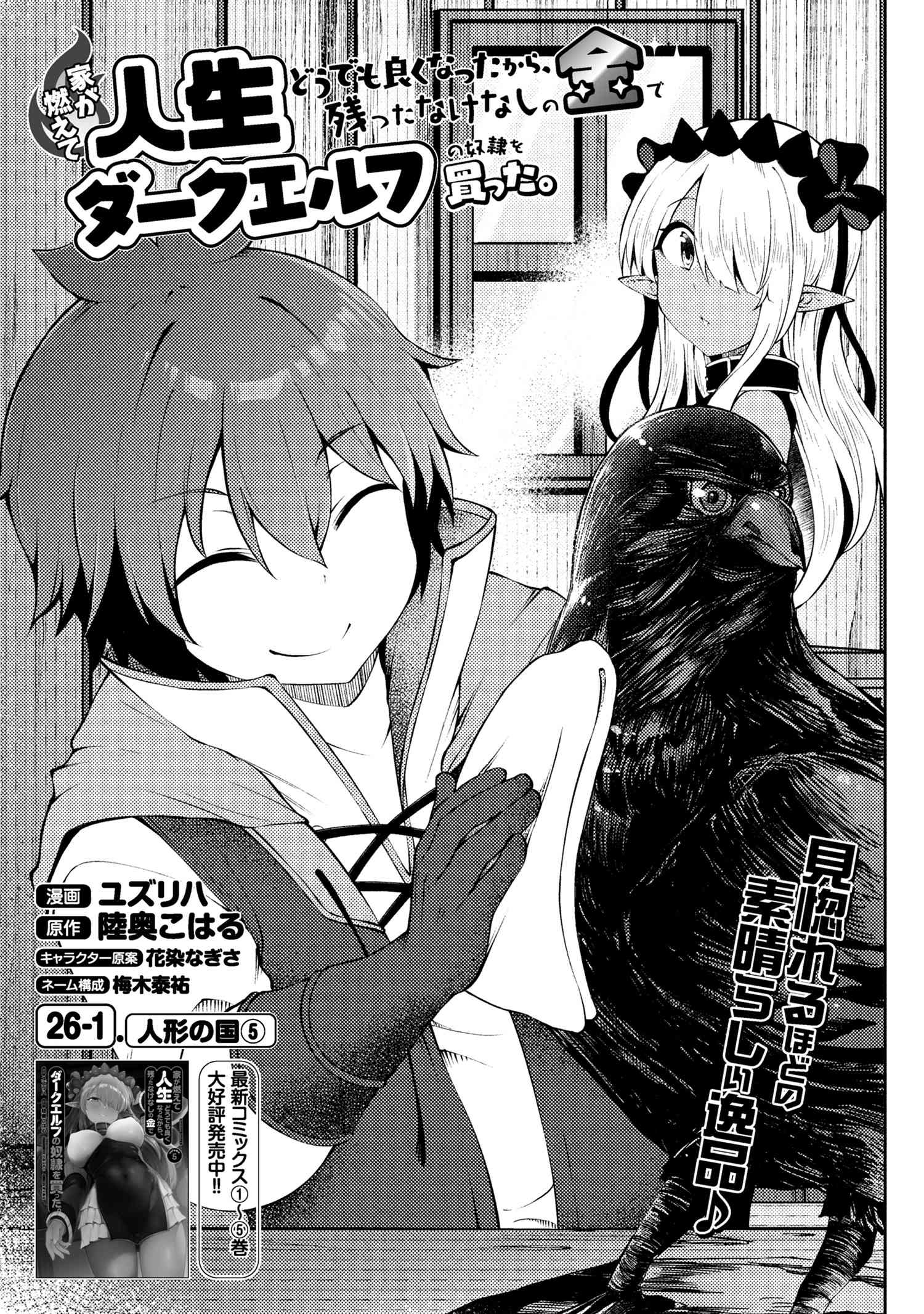 Ie ga Moete Jinsei Dou Demo Yoku Natta kara, Nokotta Nakenashi no Kin de Dark Elf no Dorei o Katta Chap 26.1 - Next Chap 27.1