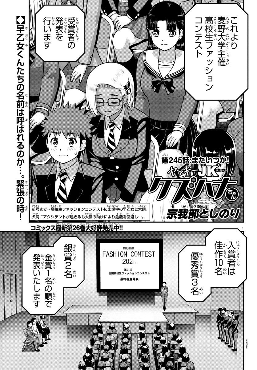 ヤンキーJKクズハナちゃん Chap 245 - Next Chap 246