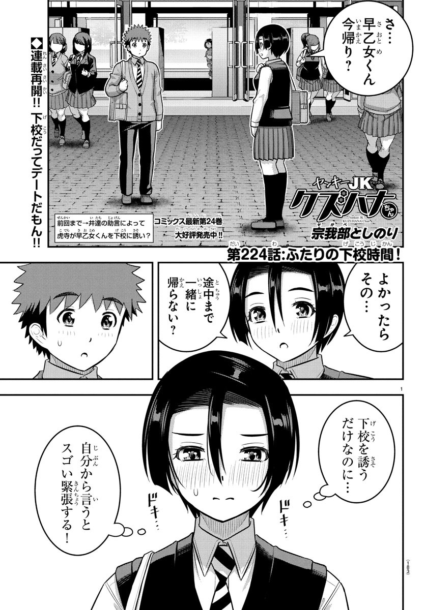 ヤンキーJKクズハナちゃん Chap 224 - Next Chap 225