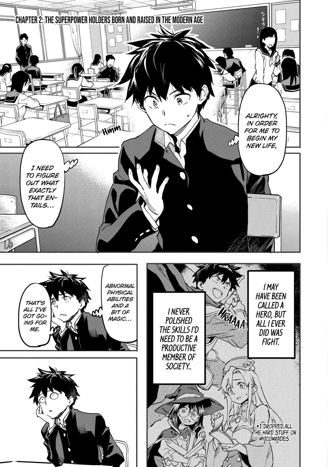 The Hero Who Returned Remains the Strongest in the Modern World Chap 2 - Next Chap 3