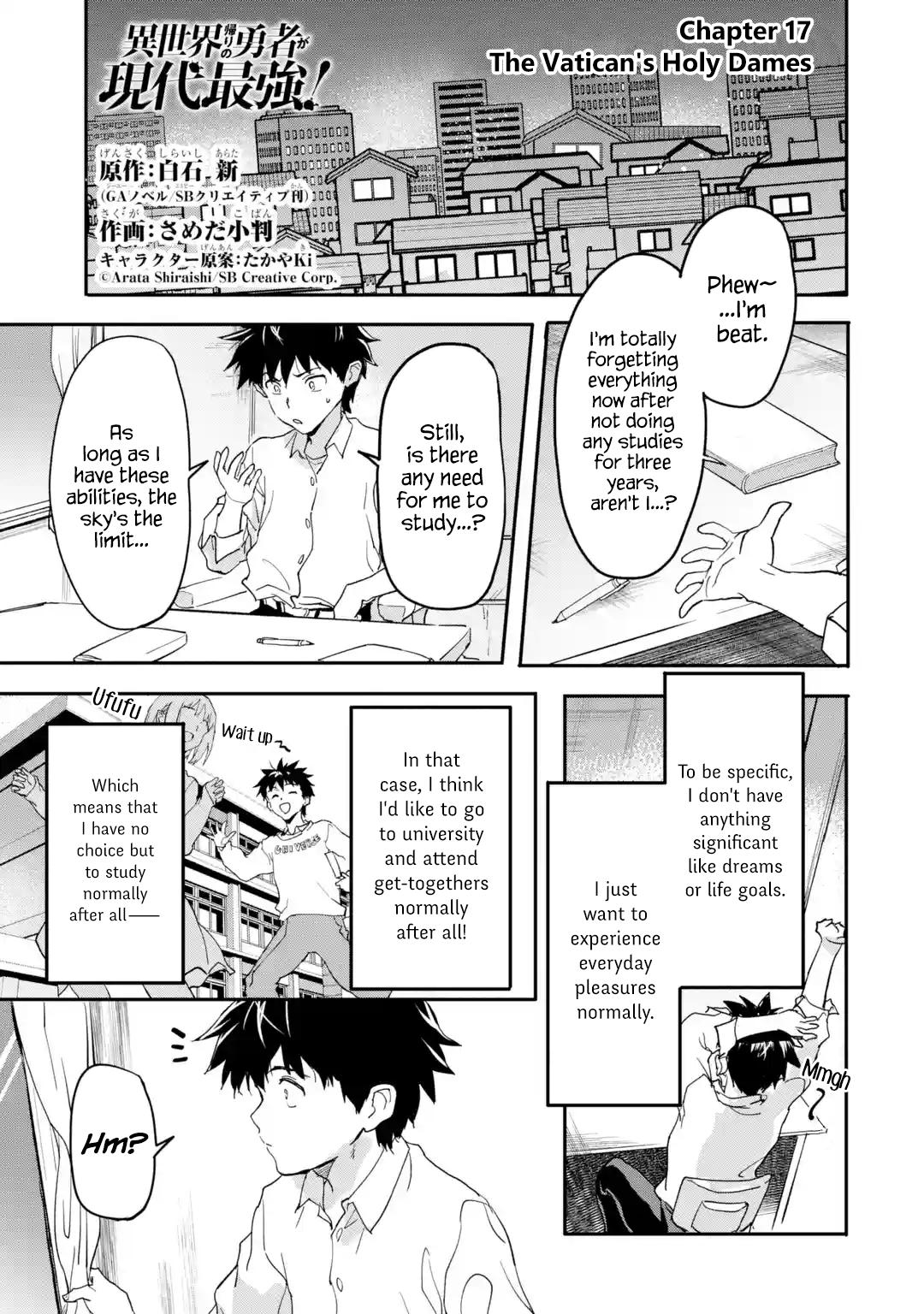 The Hero Who Returned Remains the Strongest in the Modern World Chap 17.1 - Next Chap 18.1