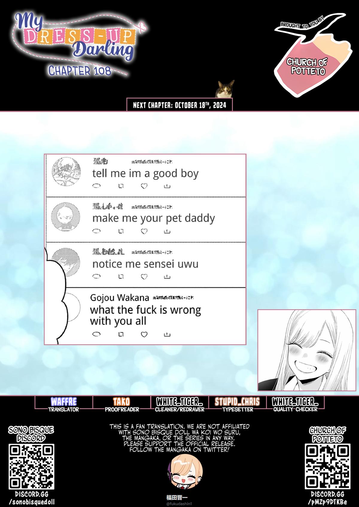 My Dress-Up Darling Chap 108 - Next Chap 109