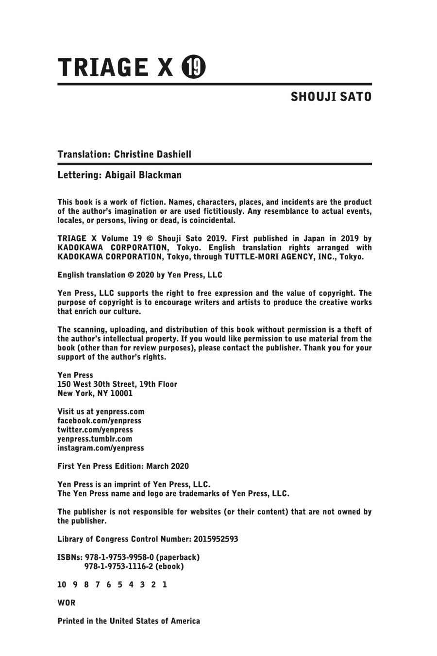 Triage X Chap 19 - Next Chap 20
