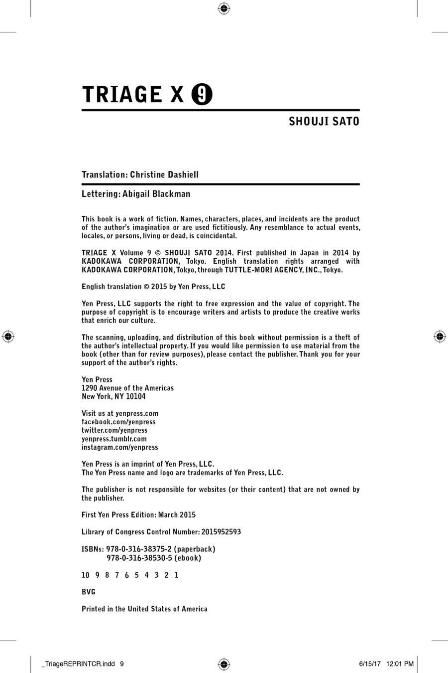 Triage X Chap 43 - Next Chap 44