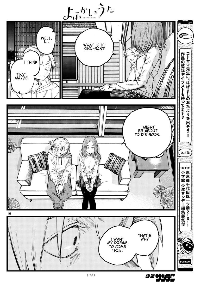 Yofukashi no Uta Chap 157 - Next Chap 158