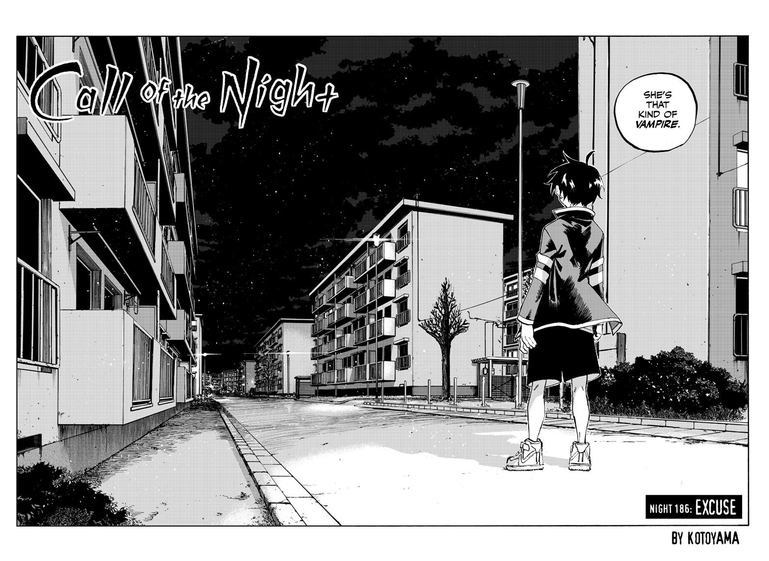Yofukashi no Uta Chap 186 - Next Chap 187