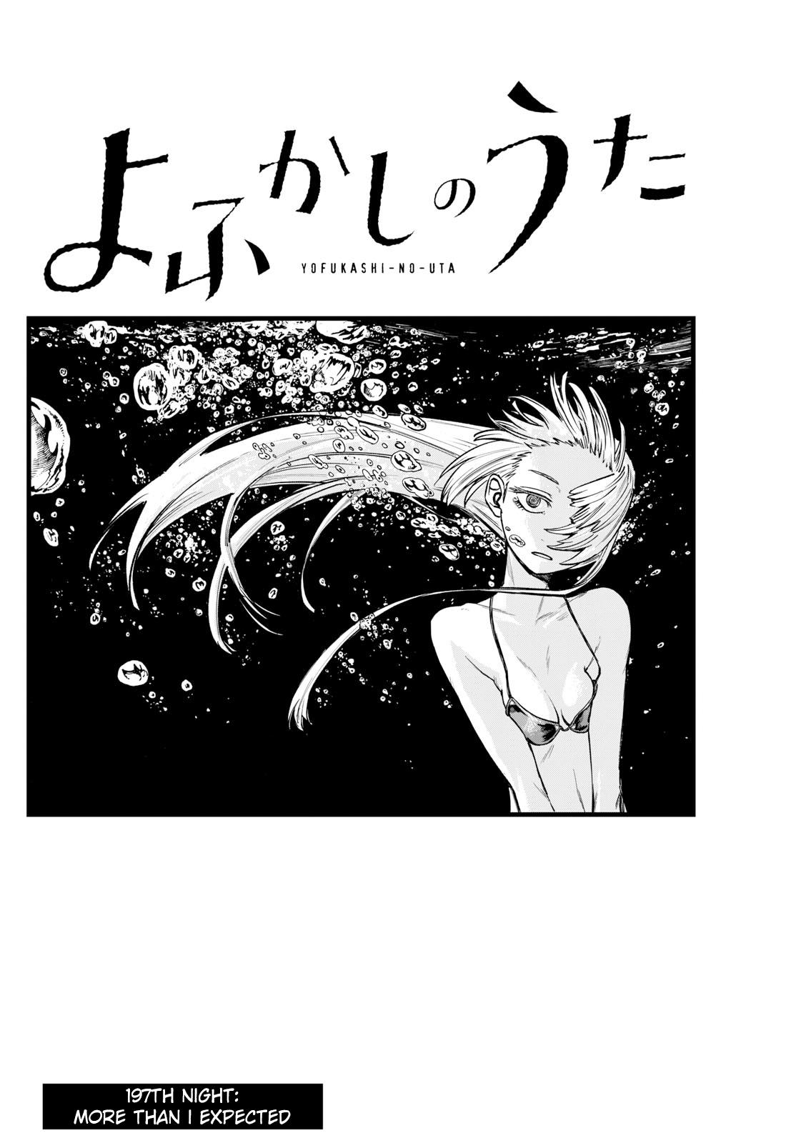 Yofukashi no Uta Chap 197 - Next Chap 198