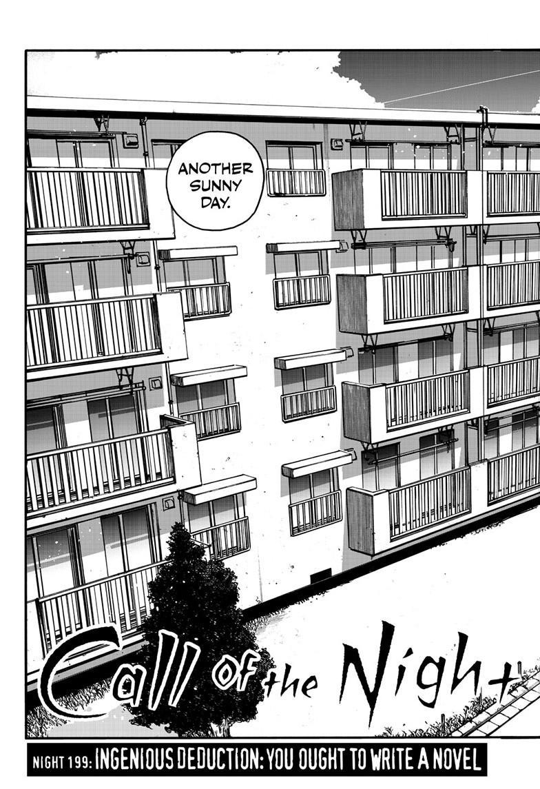 Yofukashi no Uta Chap 199 - Next Chap 200