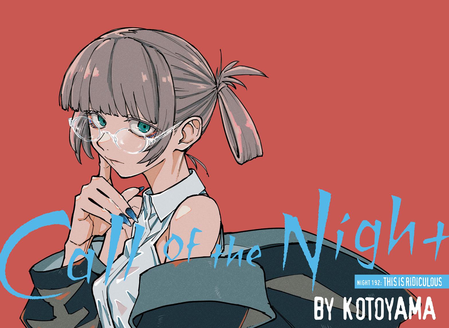Yofukashi no Uta Chap 192 - Next Chap 193