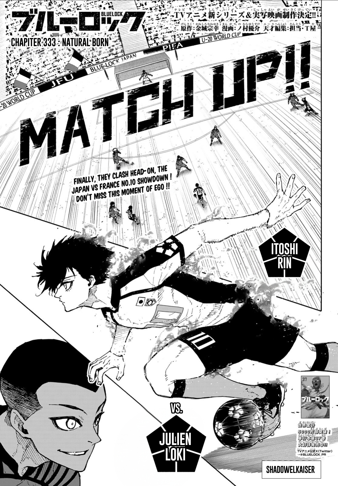 Blue Lock Chap 333 - Next Chap 334