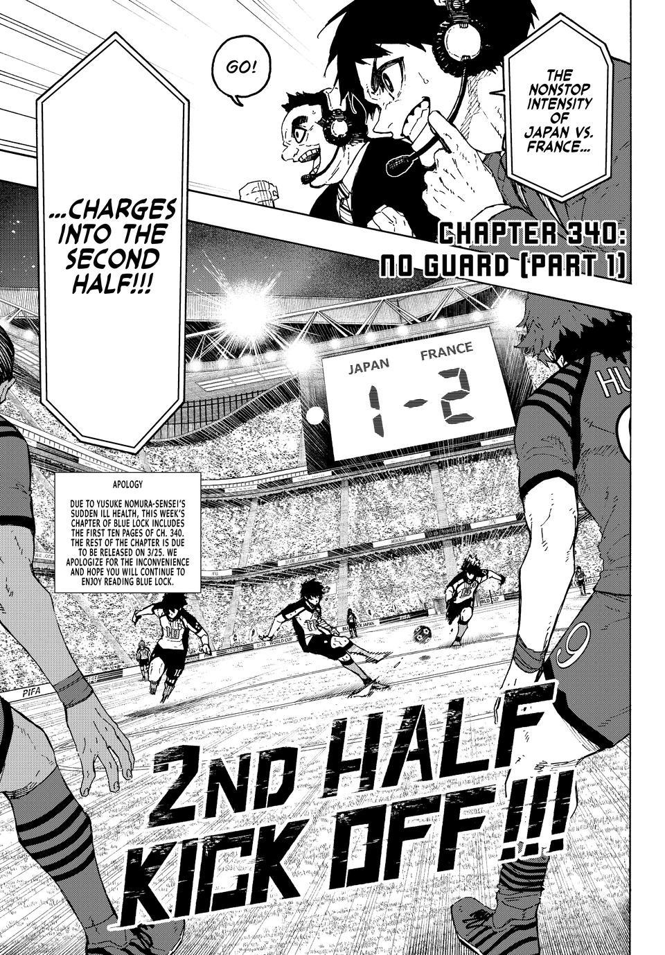 Blue Lock Chap 340 - Next Chap 341