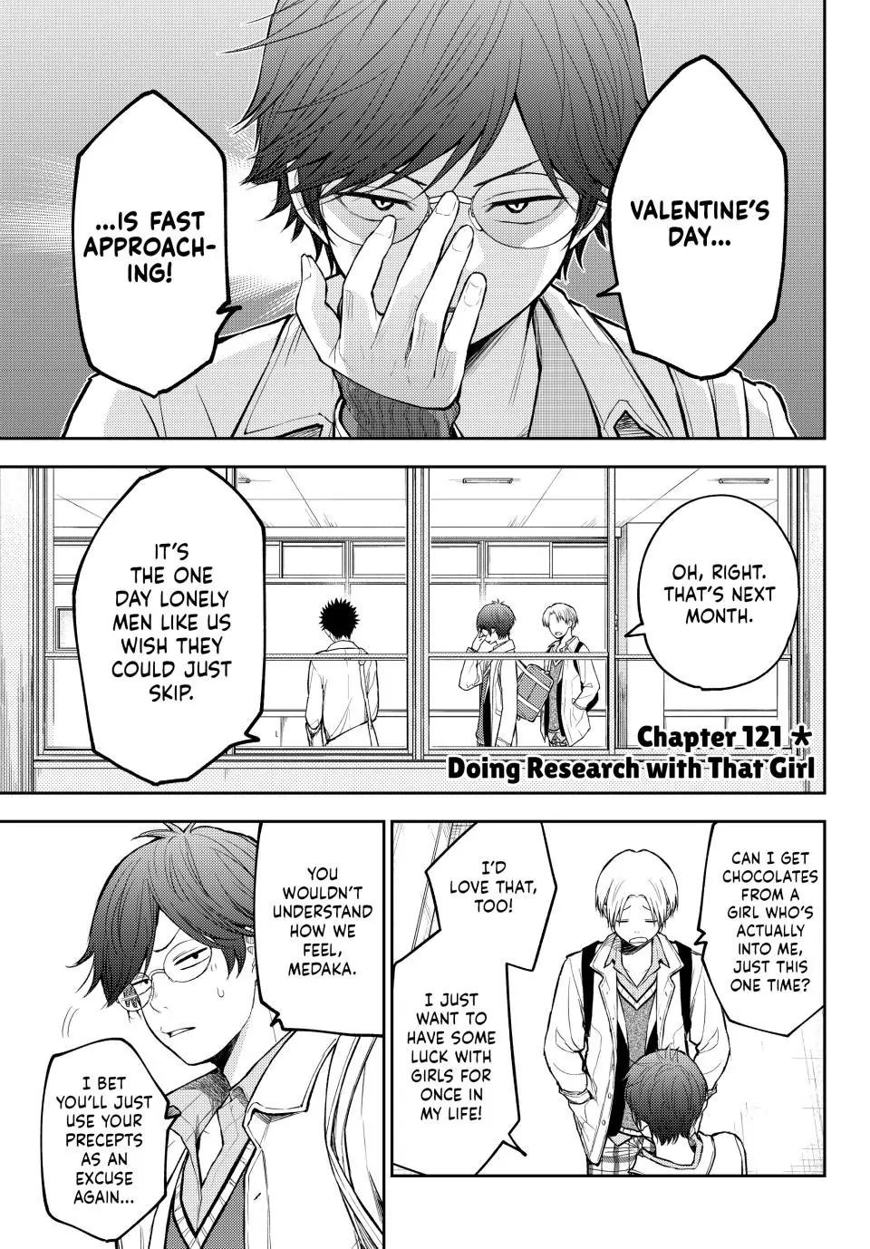 Kuroiwa Medaka ni Watashi no Kawaii ga Tsuujinai Chap 121 - Next Chap 122