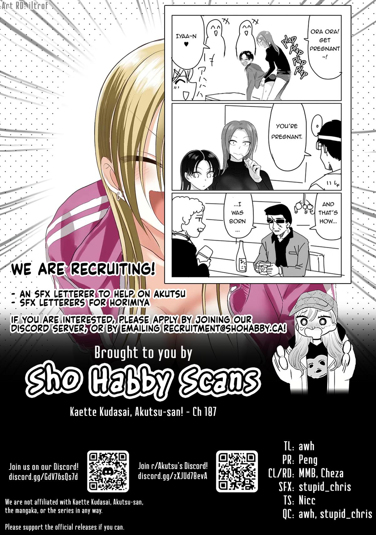 Please Go Home, Miss Akutsu! Chap 187 - Next Chap 188