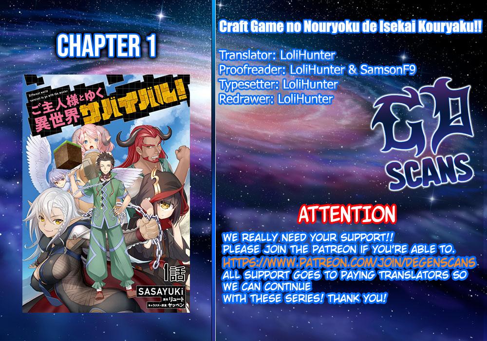Survival in Another World with My Mistress! Chap 1 - Next Chap 2