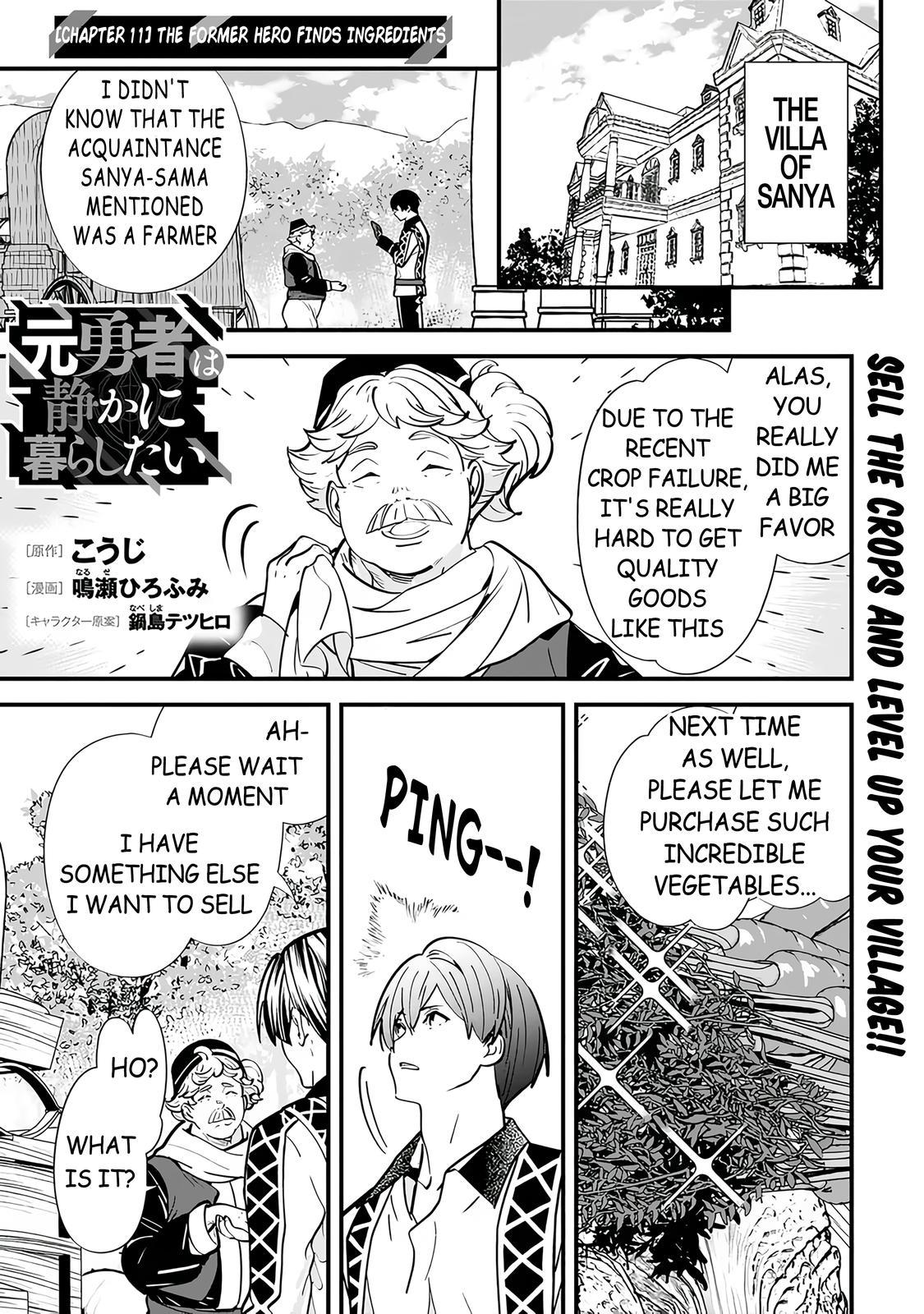 Moto Yuusha wa Shizuka ni Kurashitai Chap 11 - Next Chap 12