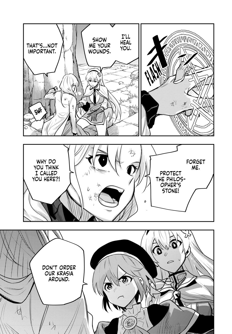 Mikata ga Yowasugite Hojo Mahou ni Tesshiteita Kyuutei Mahoushi, Tsuihou sarete Saikyou wo Mezashimasu Chap 104 - Next Chap 105