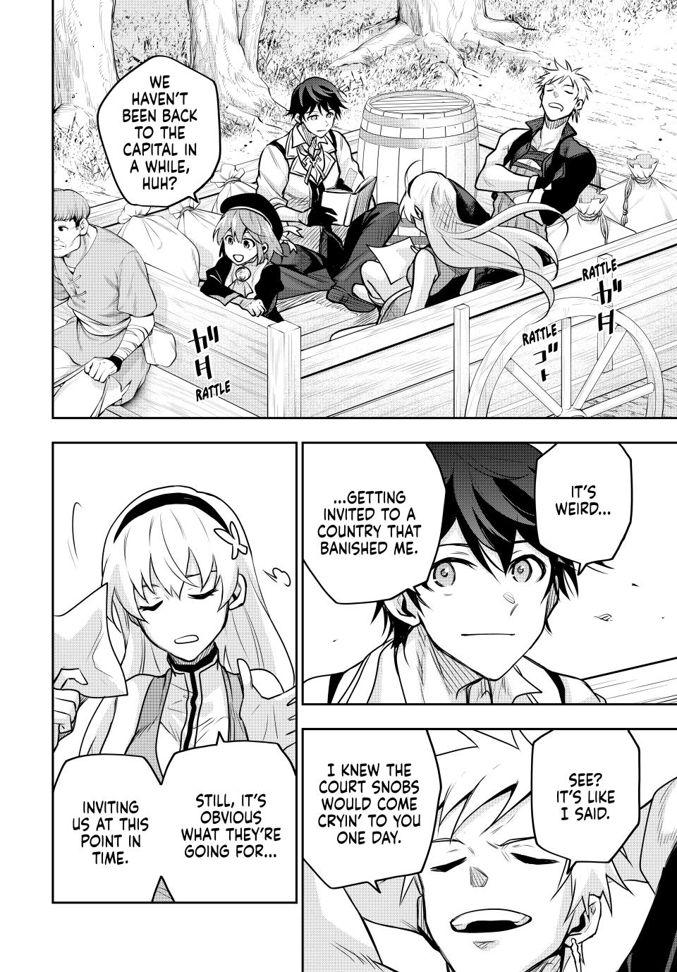 Mikata ga Yowasugite Hojo Mahou ni Tesshiteita Kyuutei Mahoushi, Tsuihou sarete Saikyou wo Mezashimasu Chap 108 - Next Chap 109