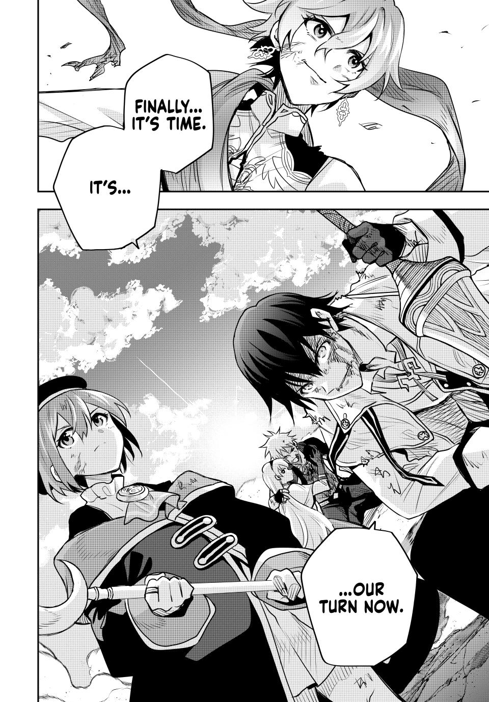 Mikata ga Yowasugite Hojo Mahou ni Tesshiteita Kyuutei Mahoushi, Tsuihou sarete Saikyou wo Mezashimasu Chap 112 - Next Chap 113