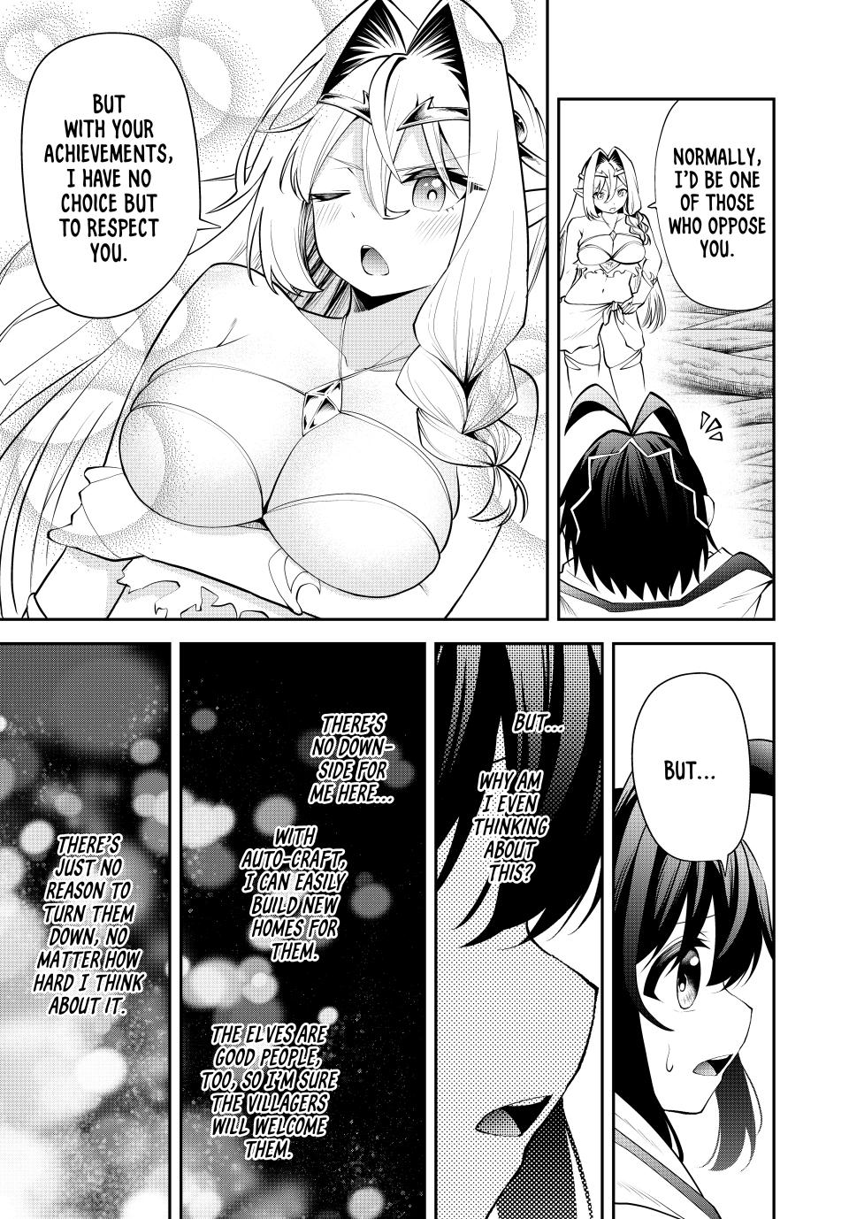 Tsuihou sareta Tensei Ouji Auto Craft Skill de Ryouchi wo Bakusoku de Kaitaku shi Saikyou no Mura wo Tsukutteshimau: Saikyou Craft Skill de Hajimeru Rakuraku Ryouchi Kaitaku Slow Life Chap 35 - Next Chap 36