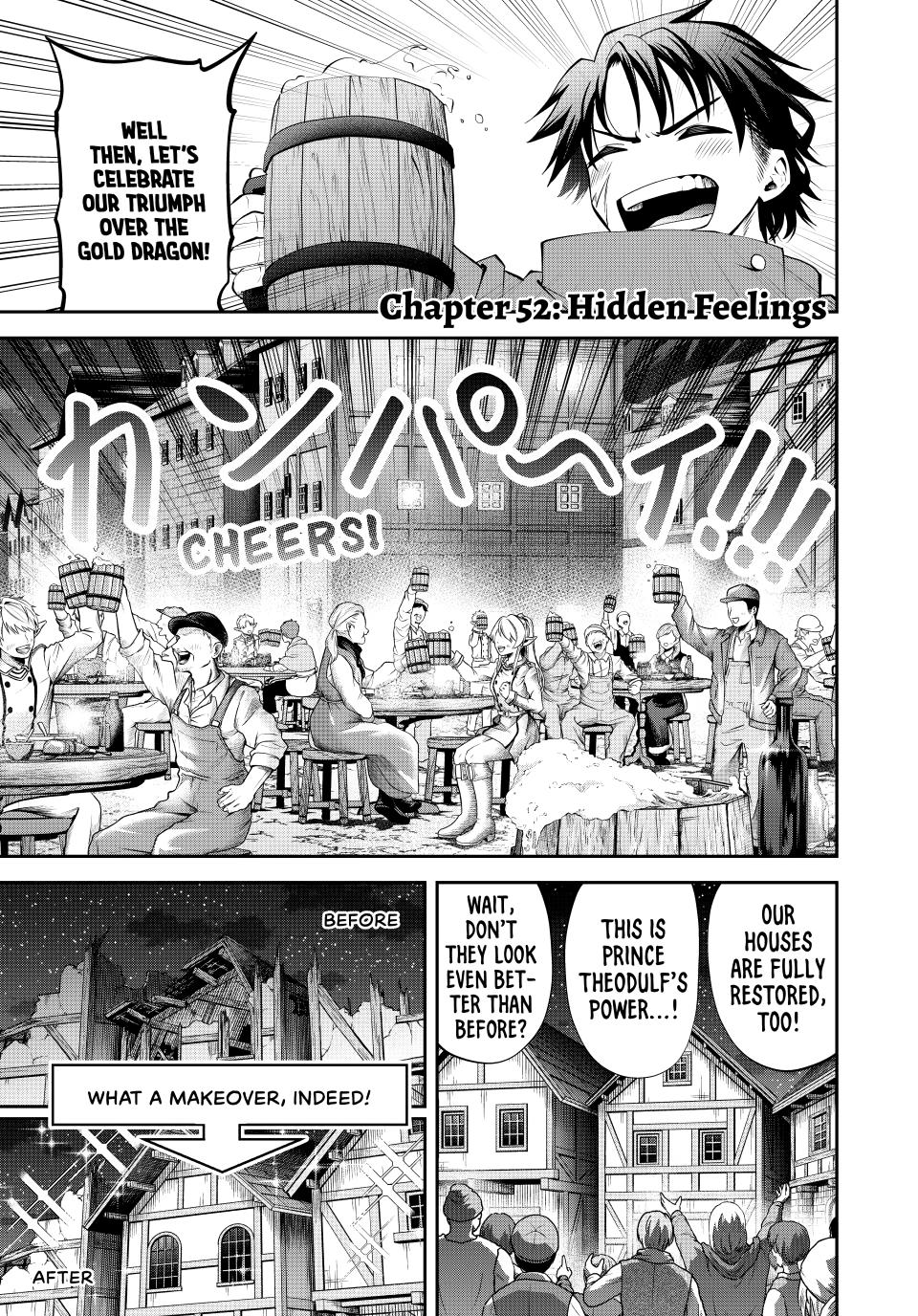 Tsuihou sareta Tensei Ouji Auto Craft Skill de Ryouchi wo Bakusoku de Kaitaku shi Saikyou no Mura wo Tsukutteshimau: Saikyou Craft Skill de Hajimeru Rakuraku Ryouchi Kaitaku Slow Life Chap 52 - Next Chap 53