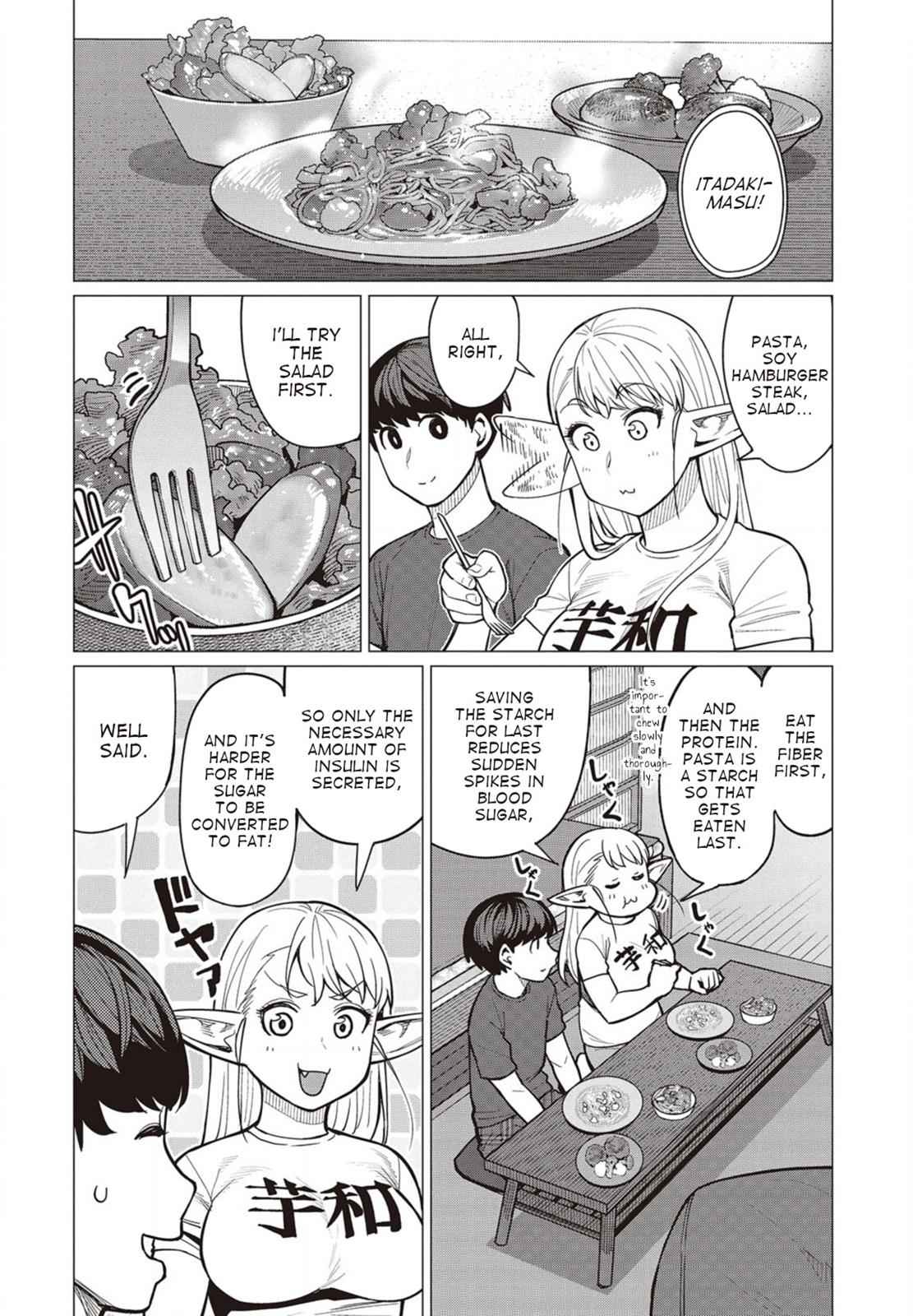 Elf-san wa Yaserarenai Chap 27 - Next Chap 28