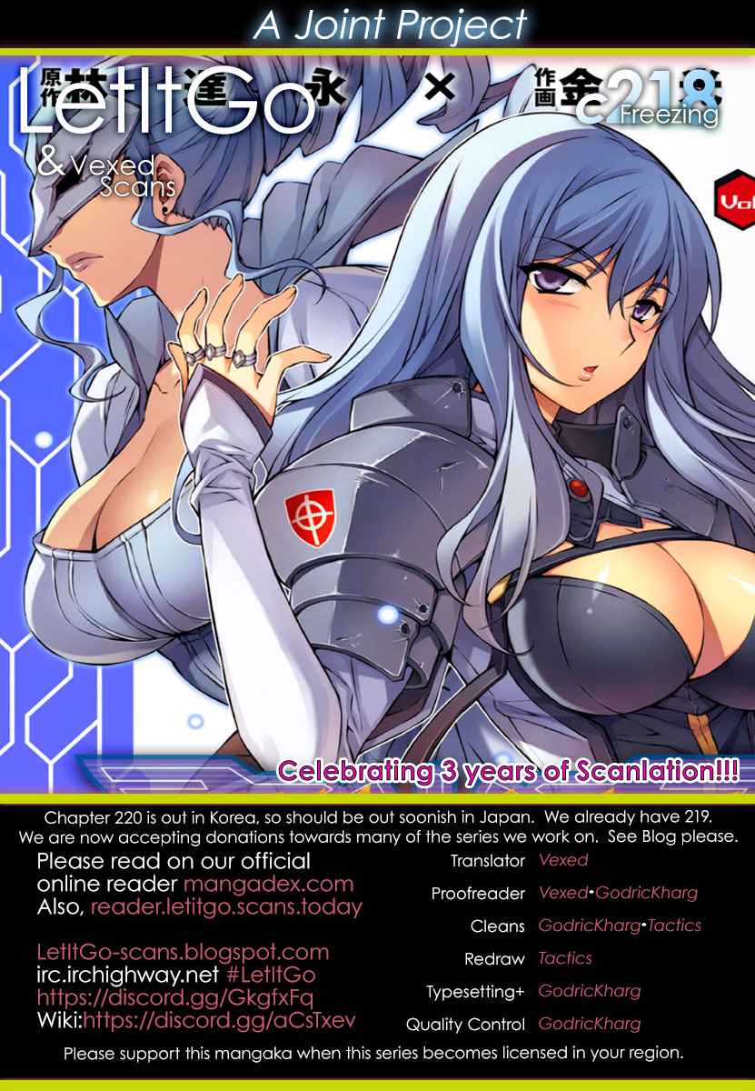 Freezing Chap 218 - Next Chap 219