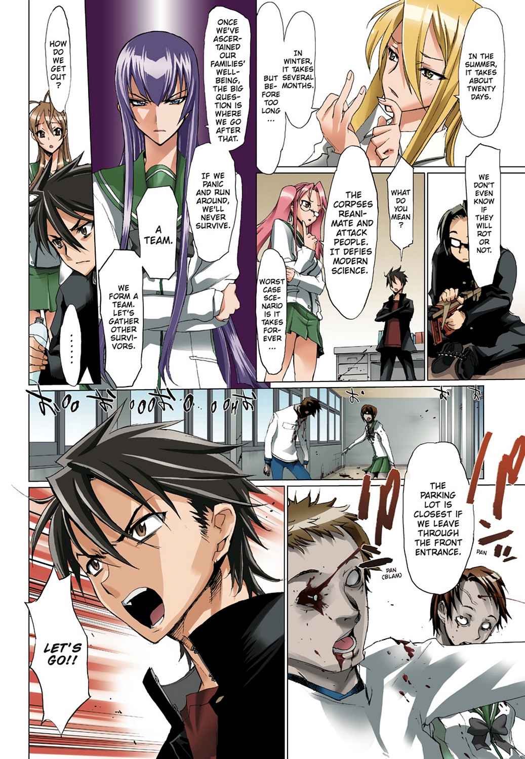 High School of the Dead - Full Color Edition Chap 1 - Next Chap 2