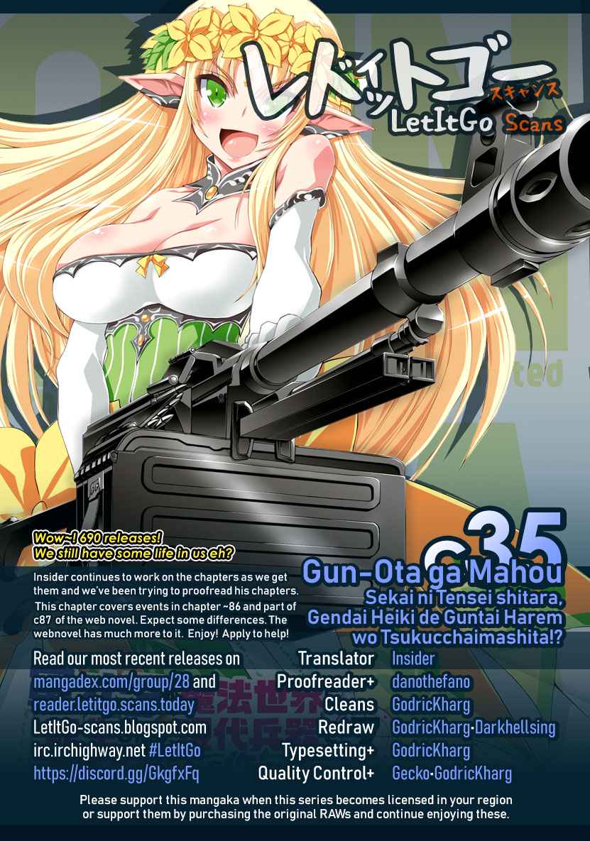Gun-Ota ga Mahou Sekai ni Tensei shitara Chap 35 - Next Chap 36