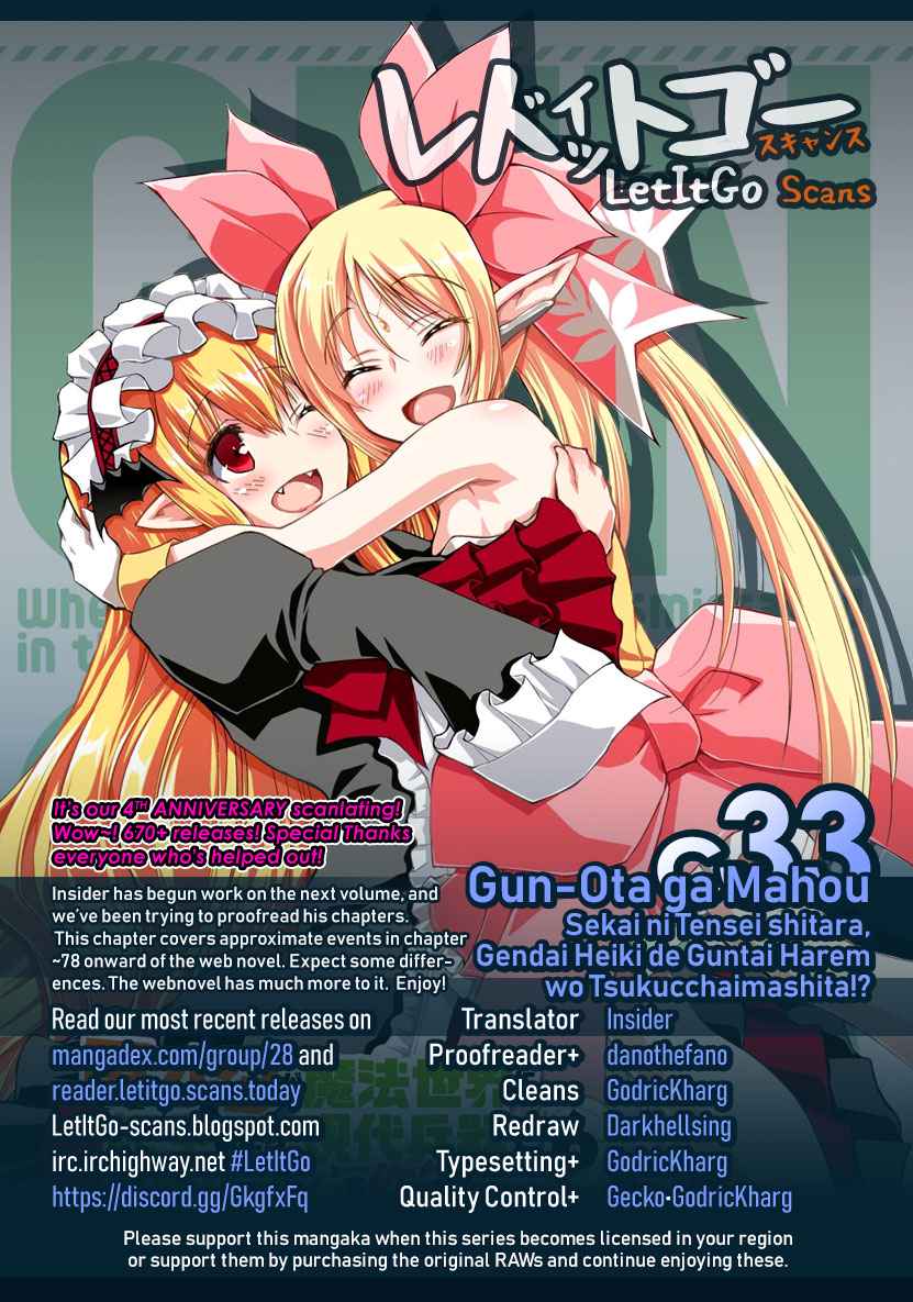 Gun-Ota ga Mahou Sekai ni Tensei shitara Chap 33 - Next Chap 34