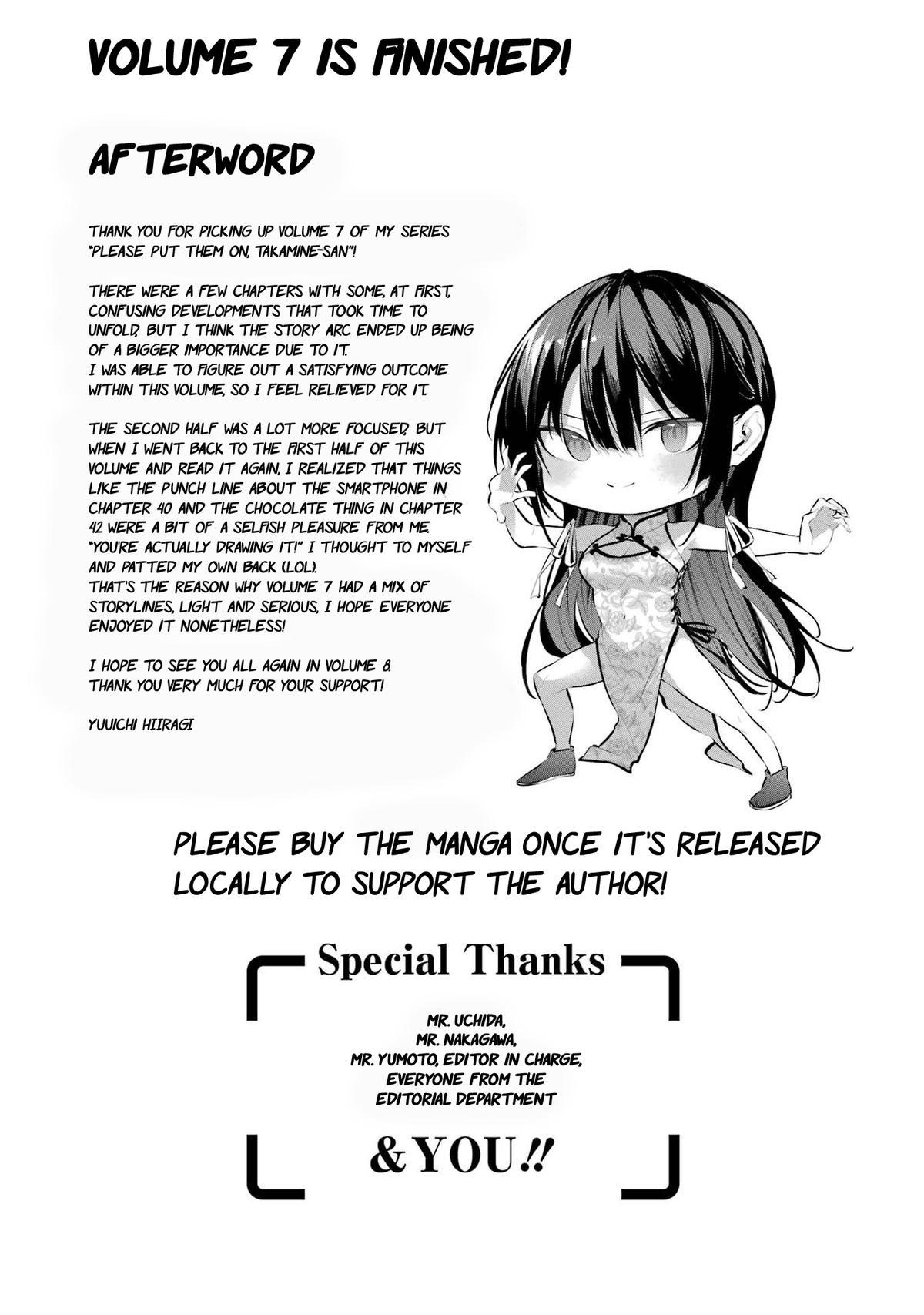 Please Put Them On, Takamine-san! Chap 46 - Next Chap 47