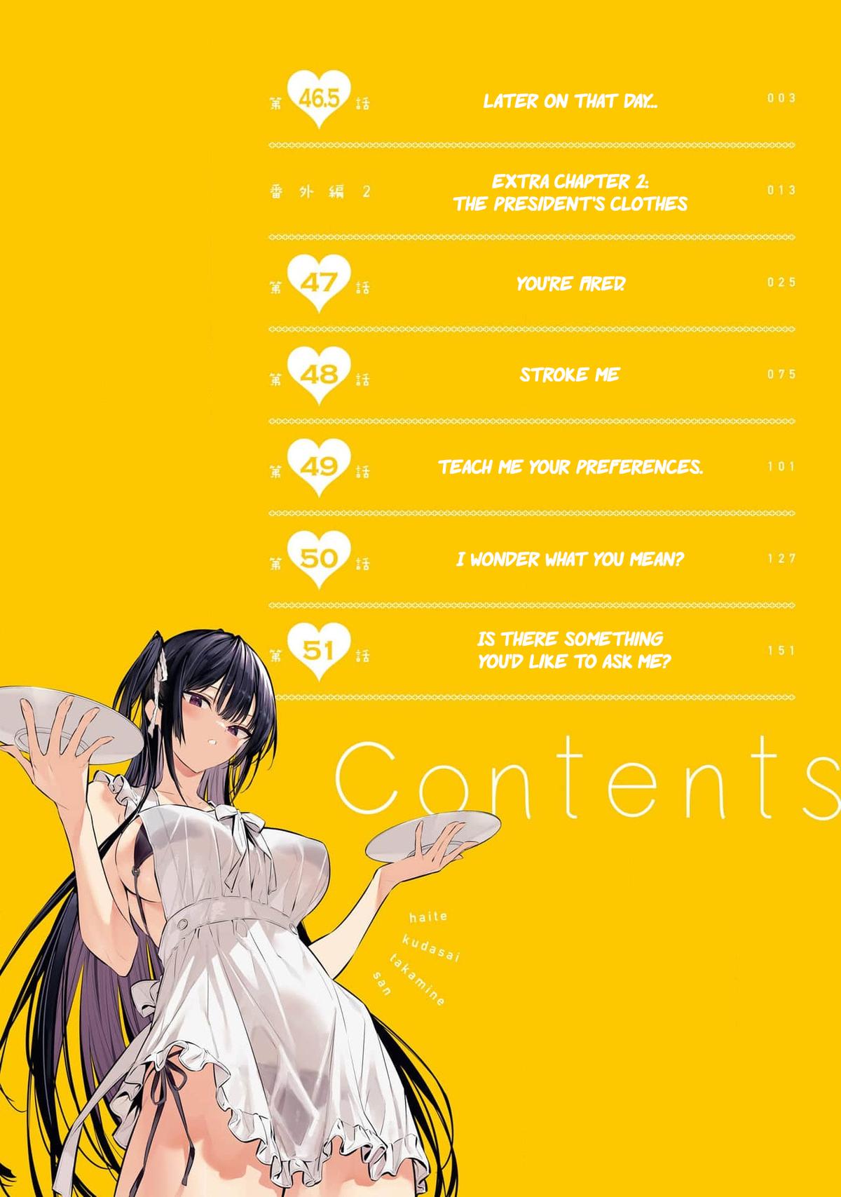 Please Put Them On, Takamine-san! Chap 46.5 - Next Chap 47.5