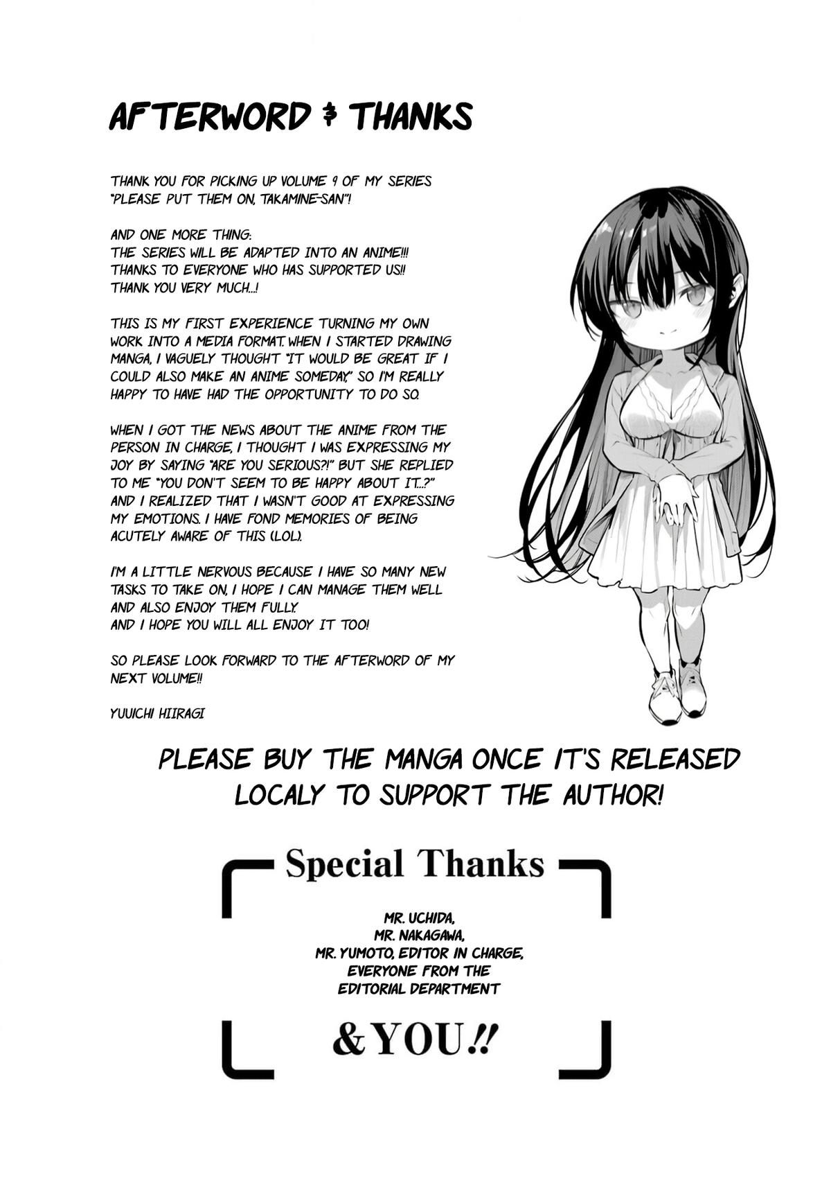 Please Put Them On, Takamine-san! Chap 57 - Next Chap 58