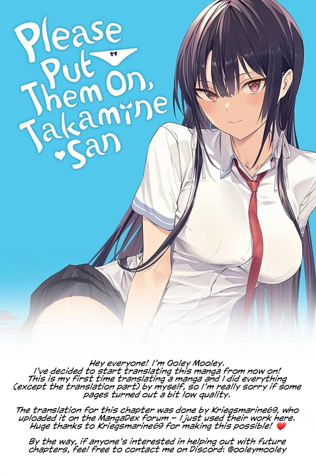 Please Put Them On, Takamine-san! Chap 65.2 - Next Chap 66.2