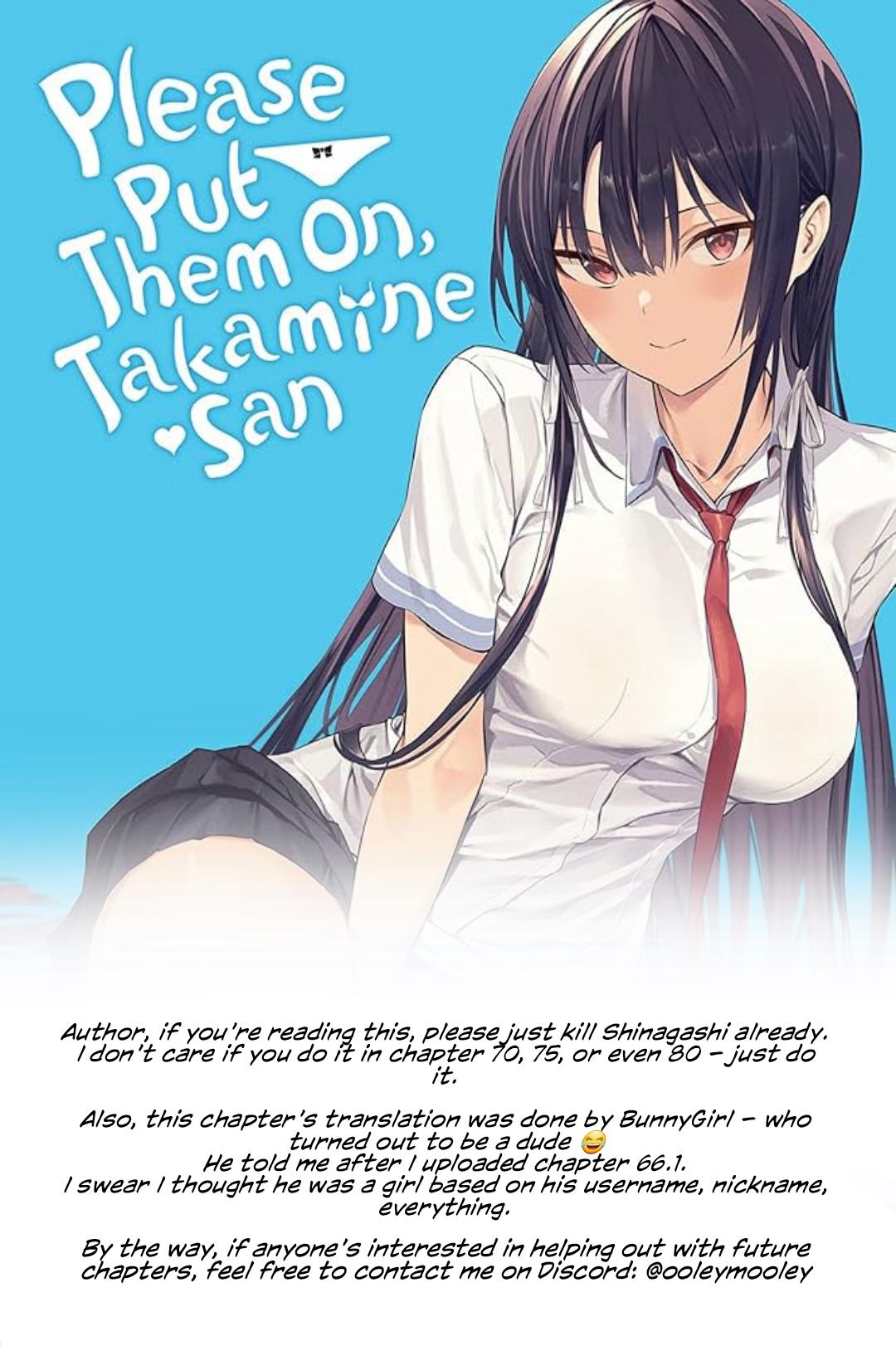 Please Put Them On, Takamine-san! Chap 66.2 - Next Chap 67.2