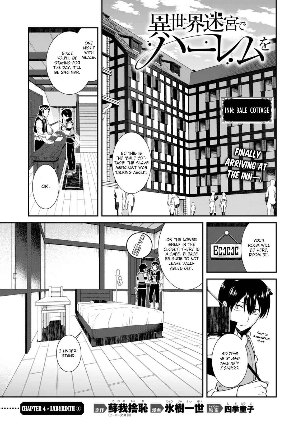 Isekai Meikyuu de Harem o Chap 4.1 - Next Chap 5.1