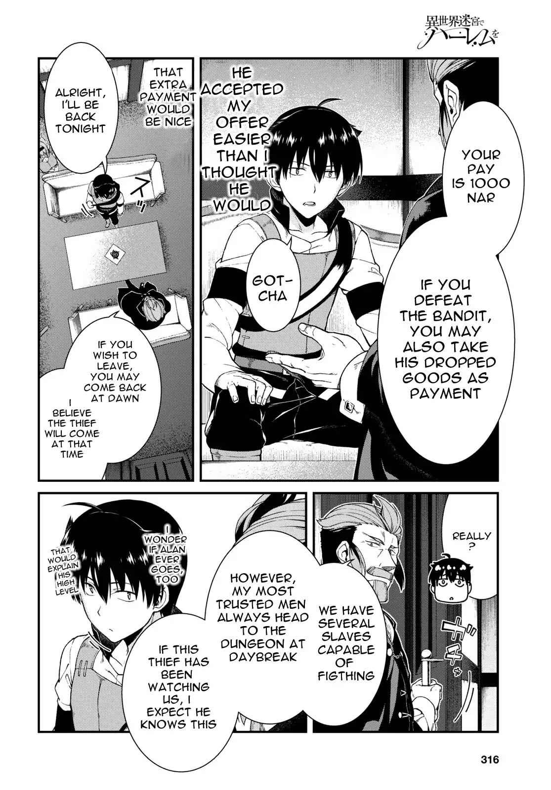 Isekai Meikyuu de Harem o Chap 20 - Next Chap 21