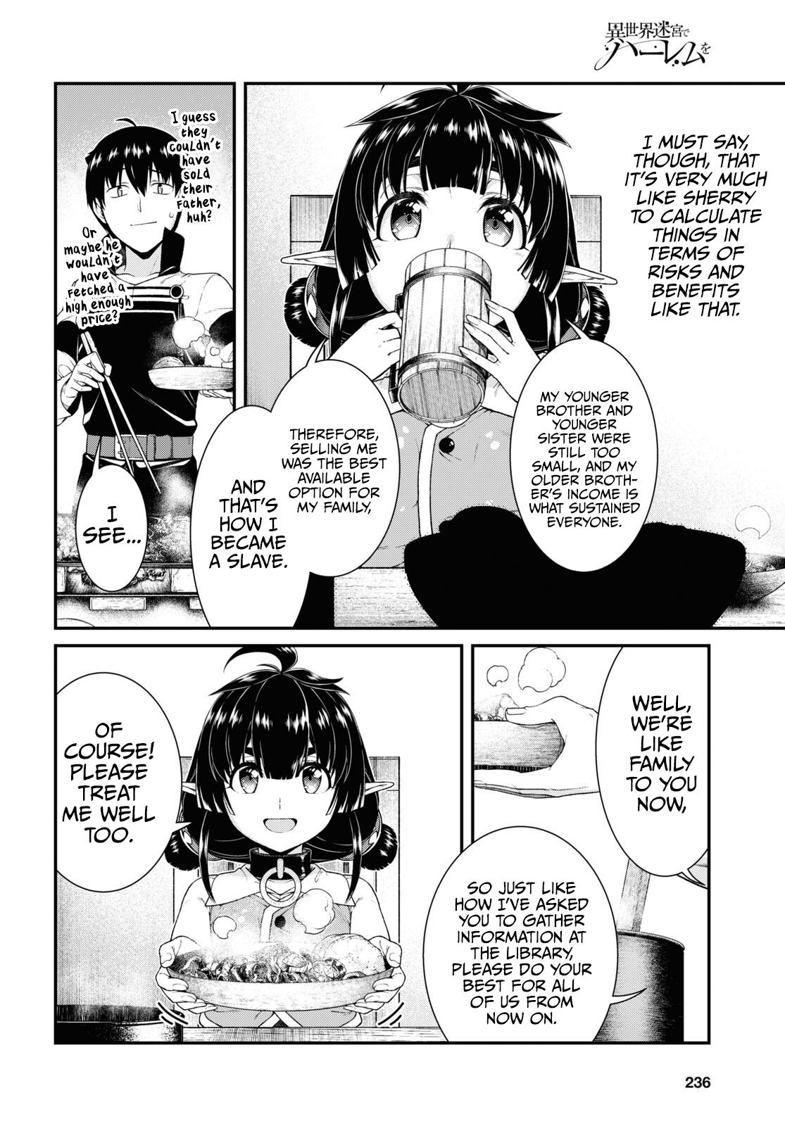 Isekai Meikyuu de Harem o Chap 59 - Next Chap 60