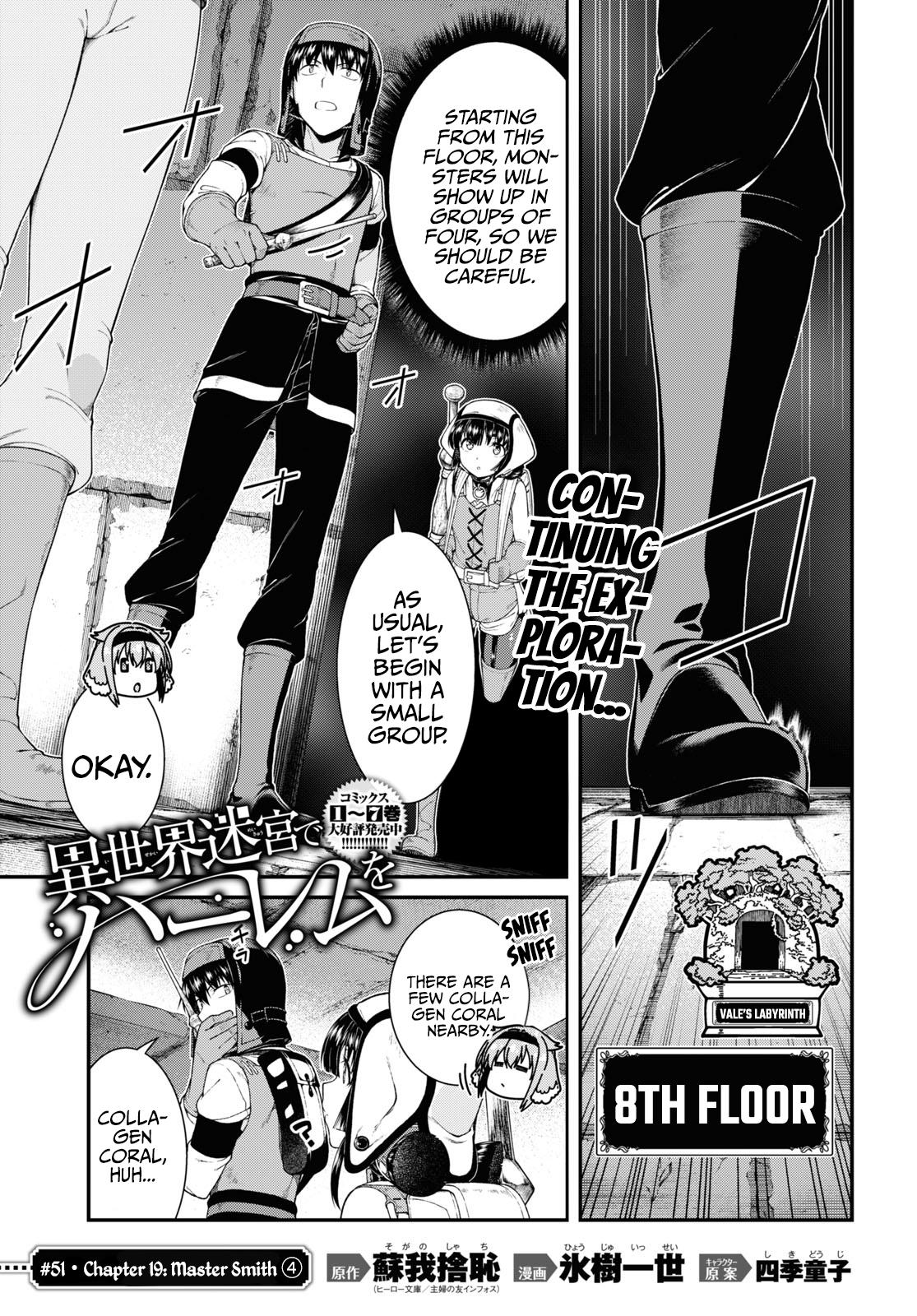 Isekai Meikyuu de Harem o Chap 51 - Next Chap 52