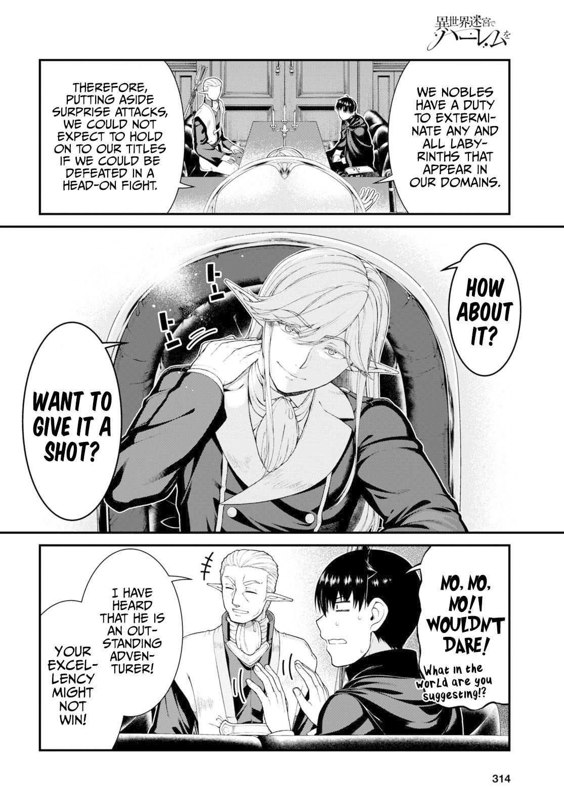 Isekai Meikyuu de Harem o Chap 64 - Next Chap 65