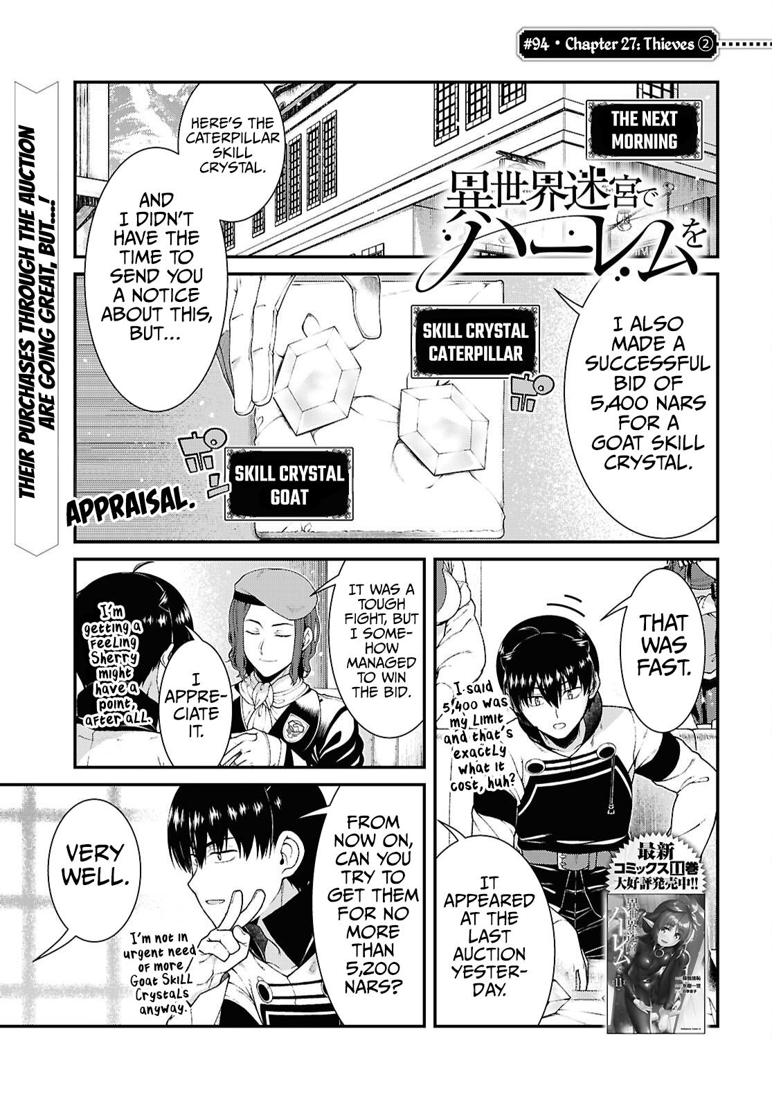 Isekai Meikyuu de Harem o Chap 94 - Next Chap 95