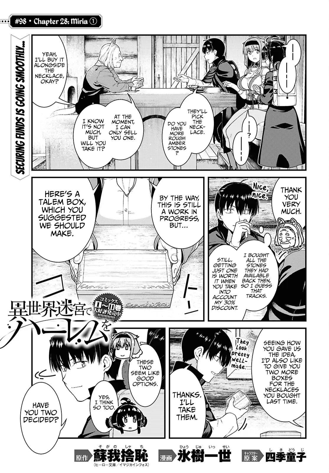 Isekai Meikyuu de Harem o Chap 98 - Next Chap 99